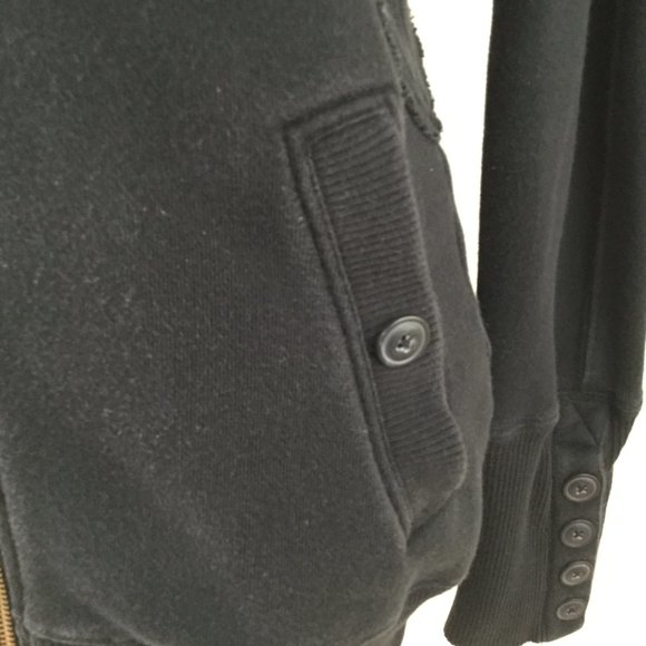 Free People Matte Black Jacket s - Picture 6 of 11